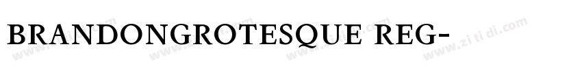 brandongrotesque reg字体转换